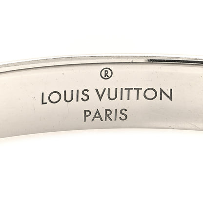 Louis Vuitton Palladium Monogram Nanogram Cuff S Silver 5 of 7