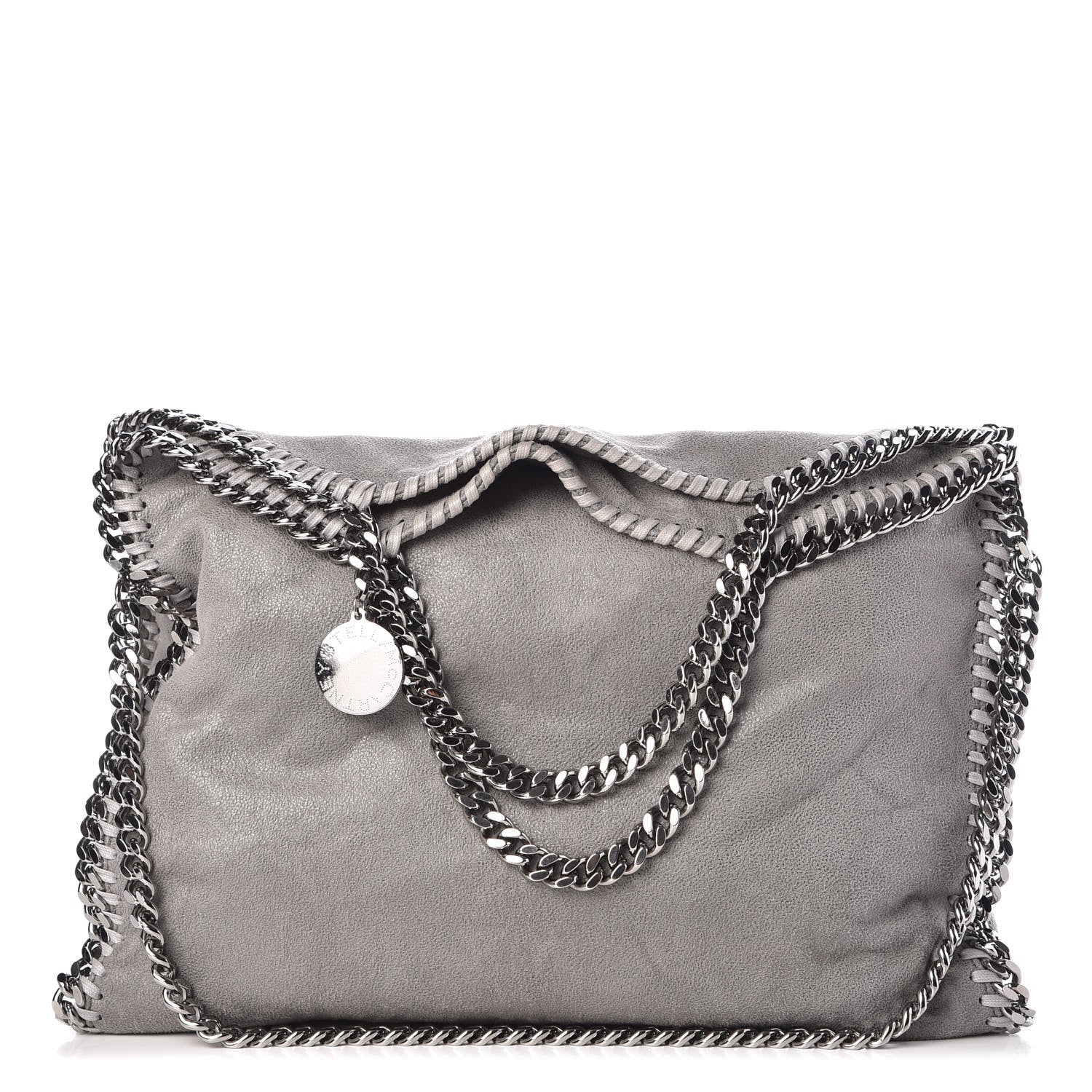 Stella McCartney Shaggy Deer Falabella Fold Over Tote Grey 1 of 9