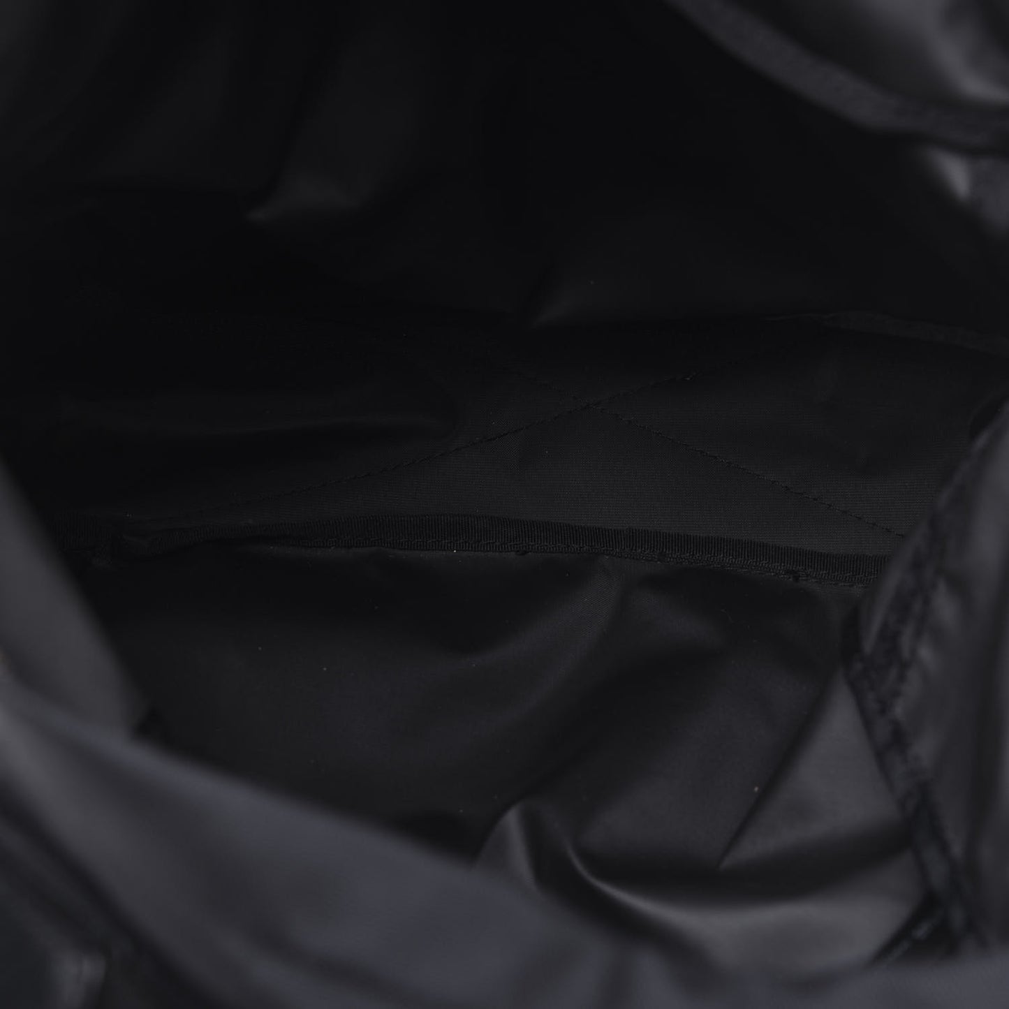 Nylon Varsity Backpack Black