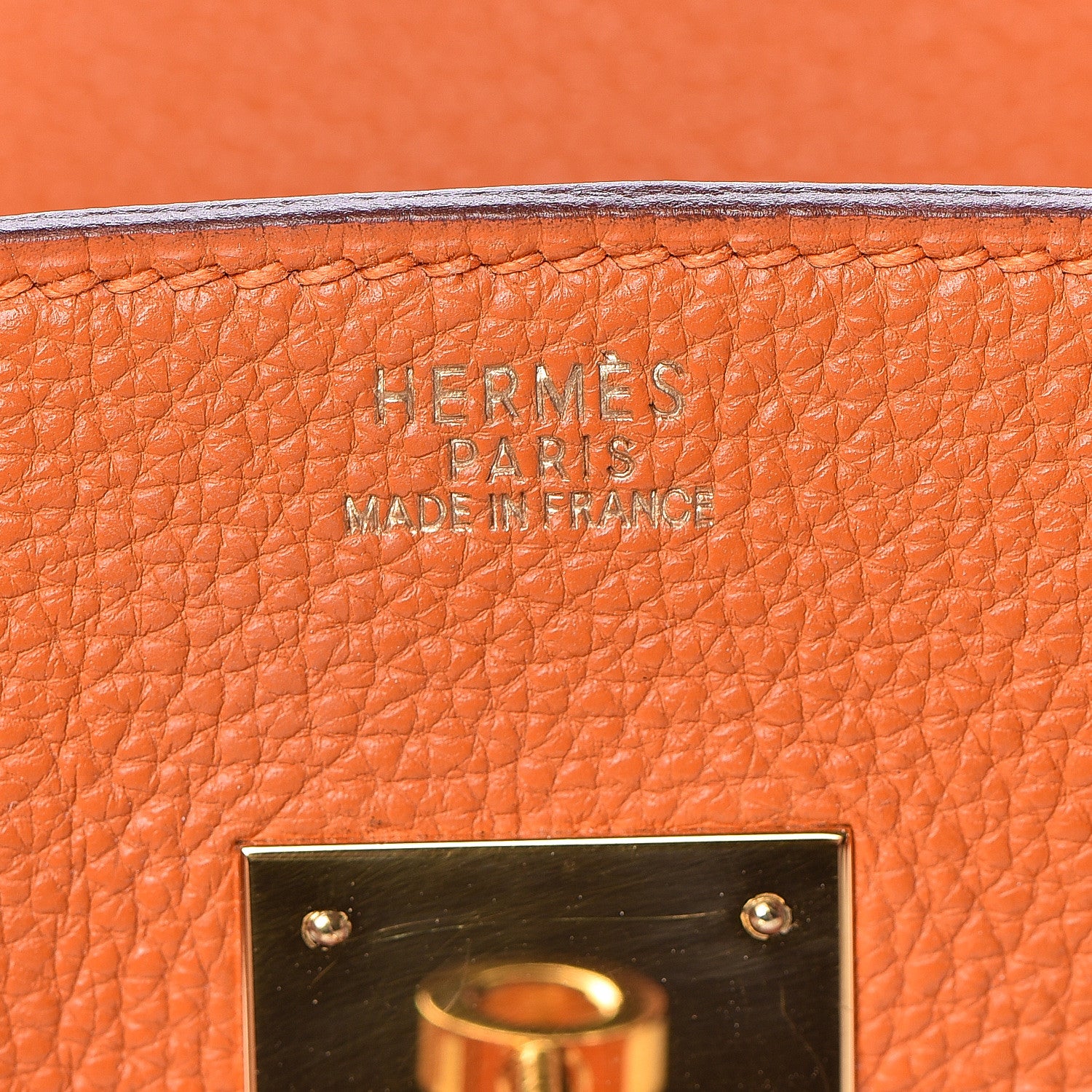 Hermes Togo Birkin 30 Orange 20 of 38