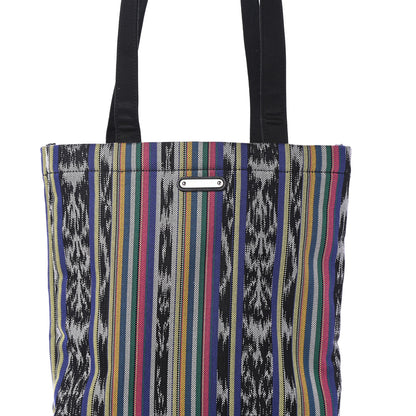 Saint Laurent Canvas Ikat Antibe Flat Shopping Tote Multicolor 7 of 9