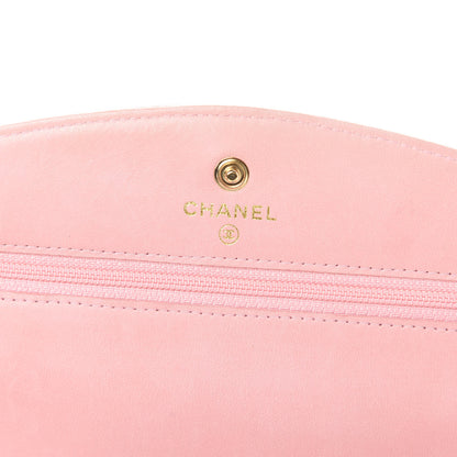 Chanel Caviar Timeless CC Wallet On Chain WOC Pink 6 of 14