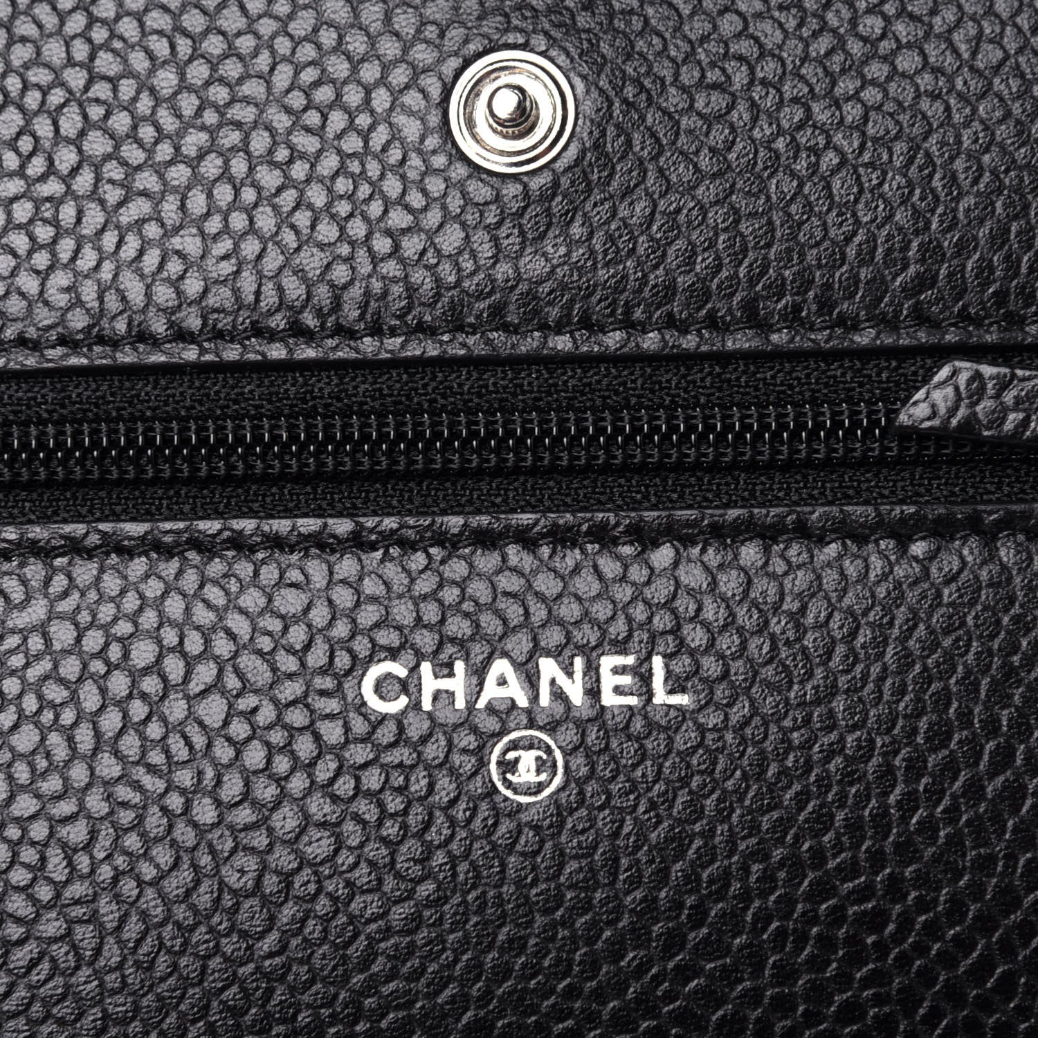 Chanel Caviar Quilted Wallet On Chain WOC Black 4 of 12
