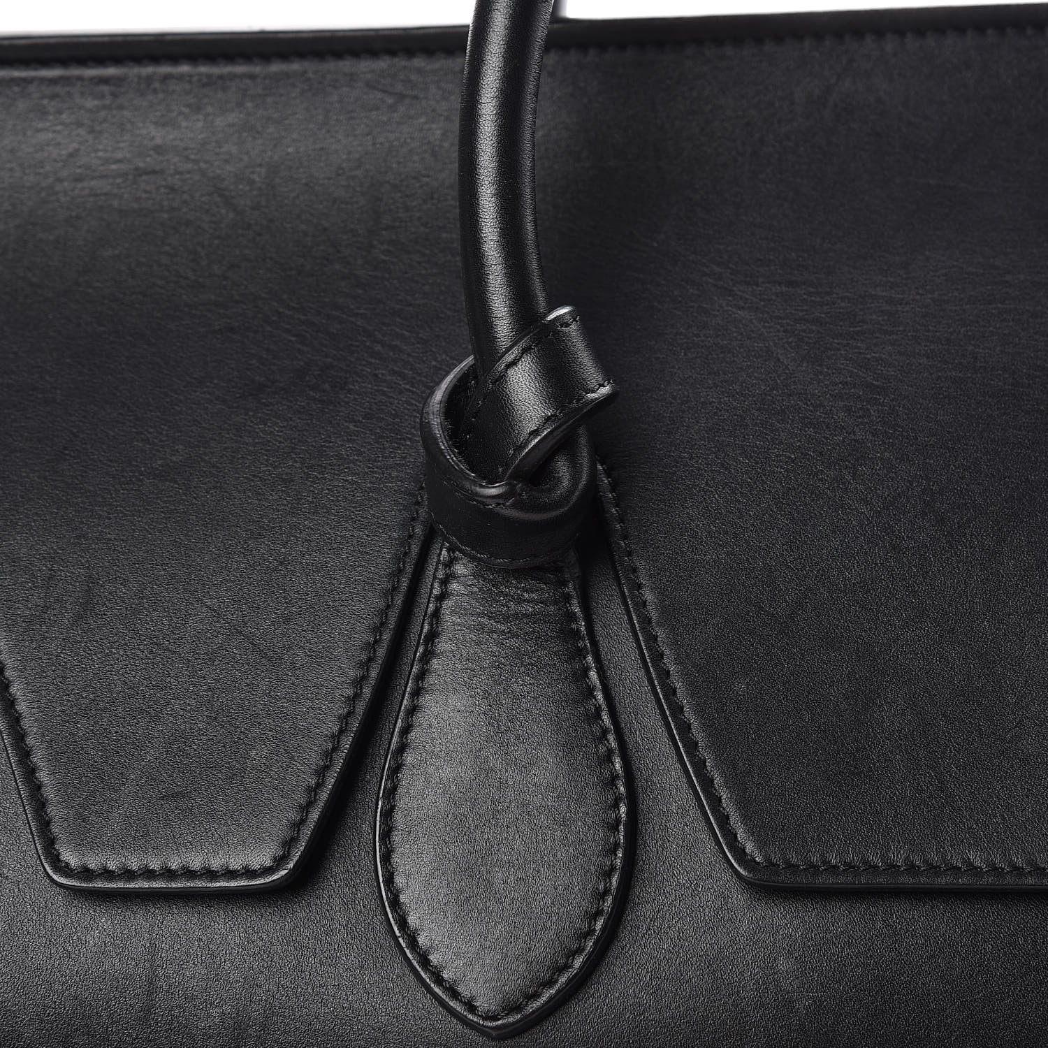 Celine Smooth Calfskin Large Tie Knot Tote Black 8 of 25