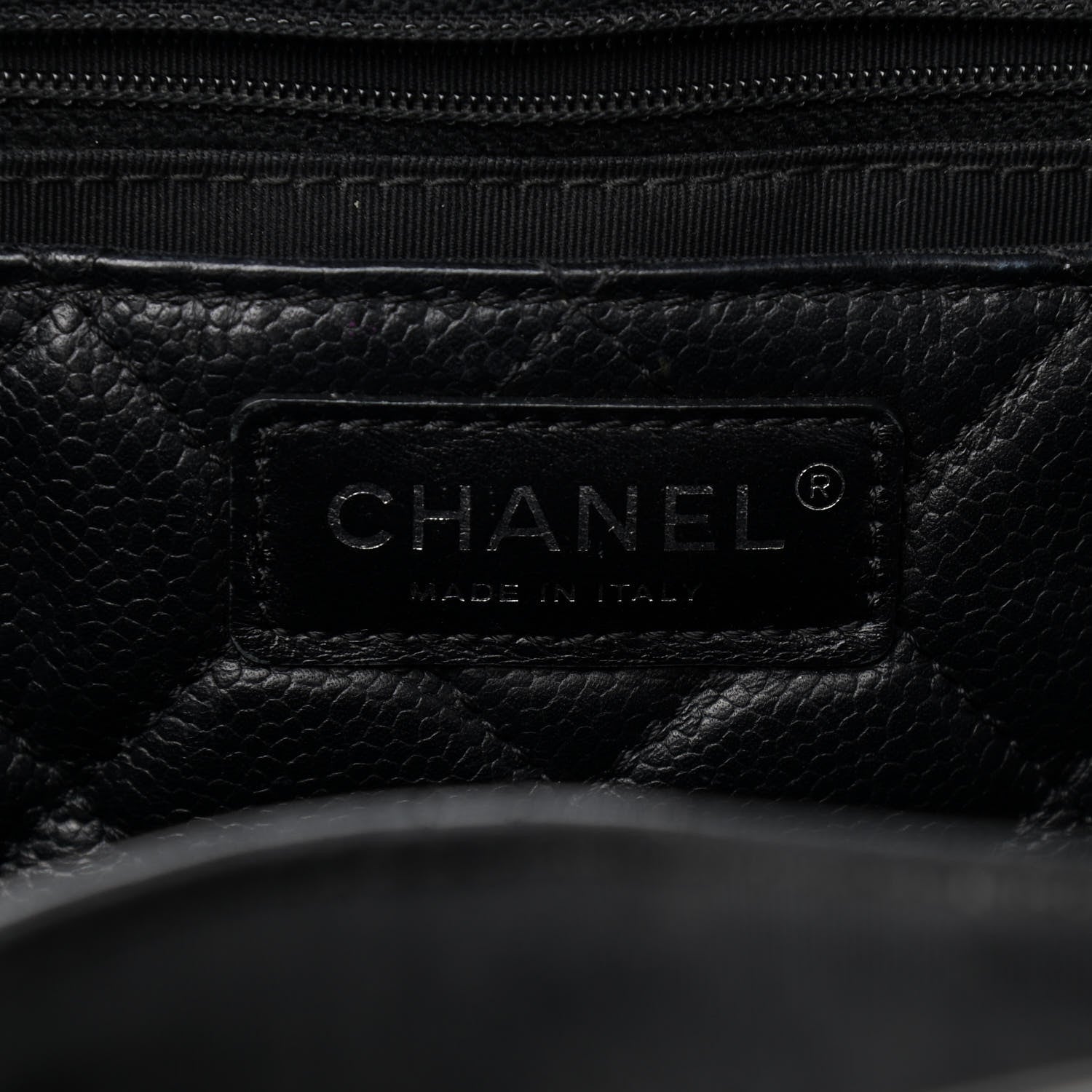 Chanel Caviar Quilted Large CC Box Shopping Tote Black 5 of 12