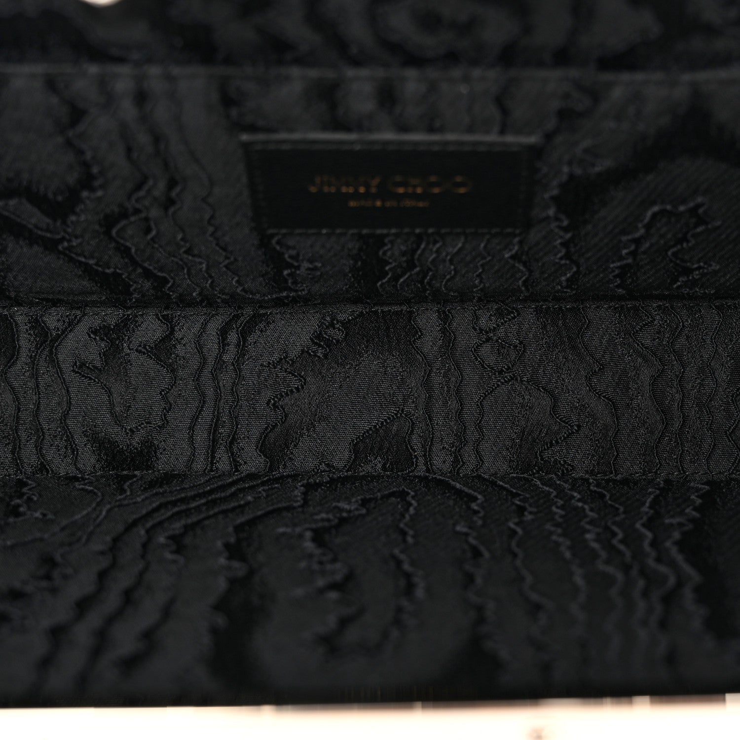 Jimmy Choo Velvet Crystal Celeste Logo Clutch Blue 5 of 7
