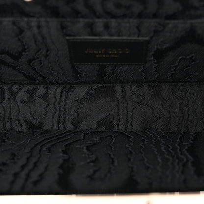 Jimmy Choo Velvet Crystal Celeste Logo Clutch Blue 5 of 7