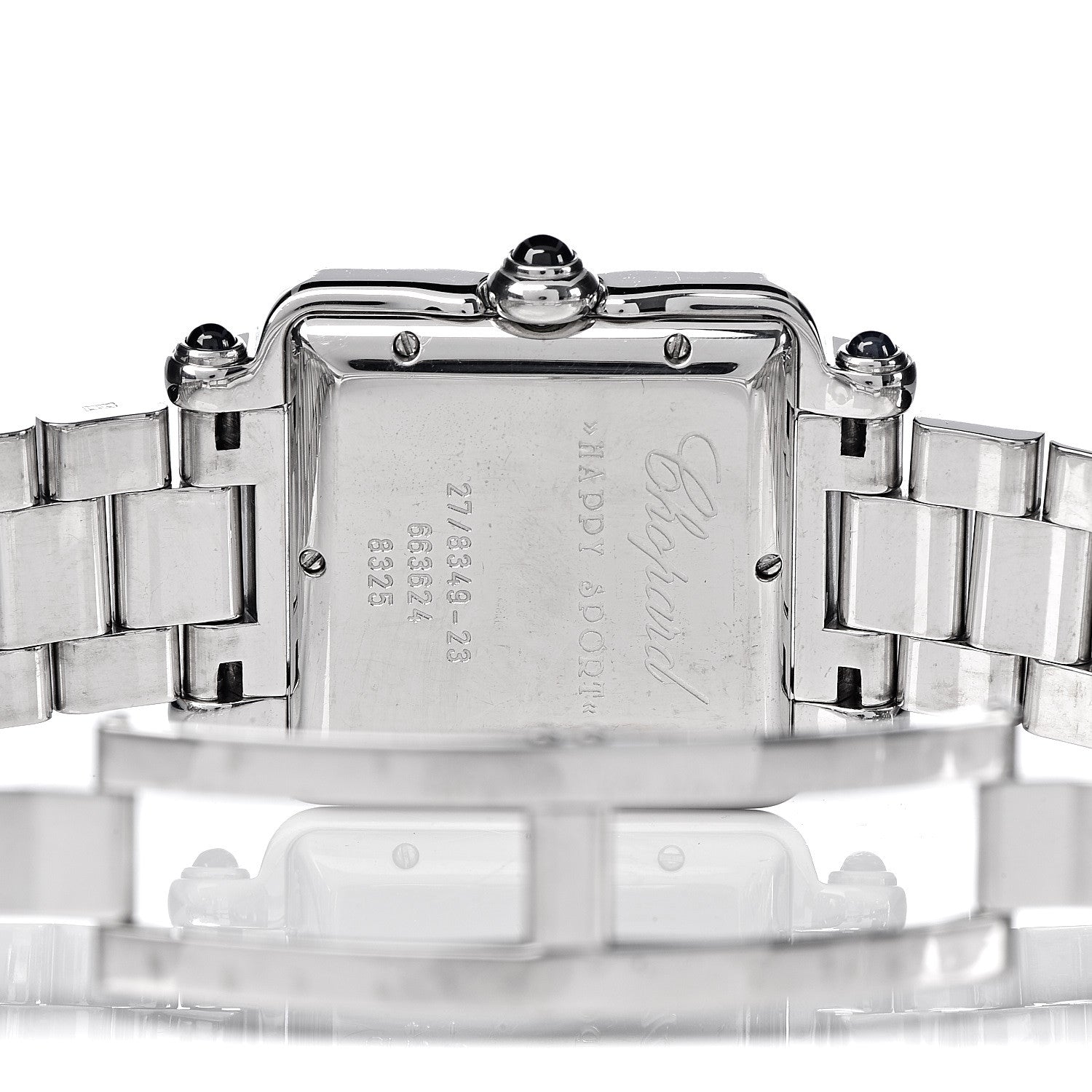 Chopard Stainless Steel 7 Diamond 27mm Happy Sport Quartz Watch Black 6 of 7