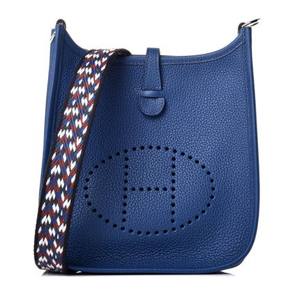 Hermes Taurillon Maurice Zigzag Evelyne TPM Deep Bleu Bleu Zellige Indigo Black 1 of 9