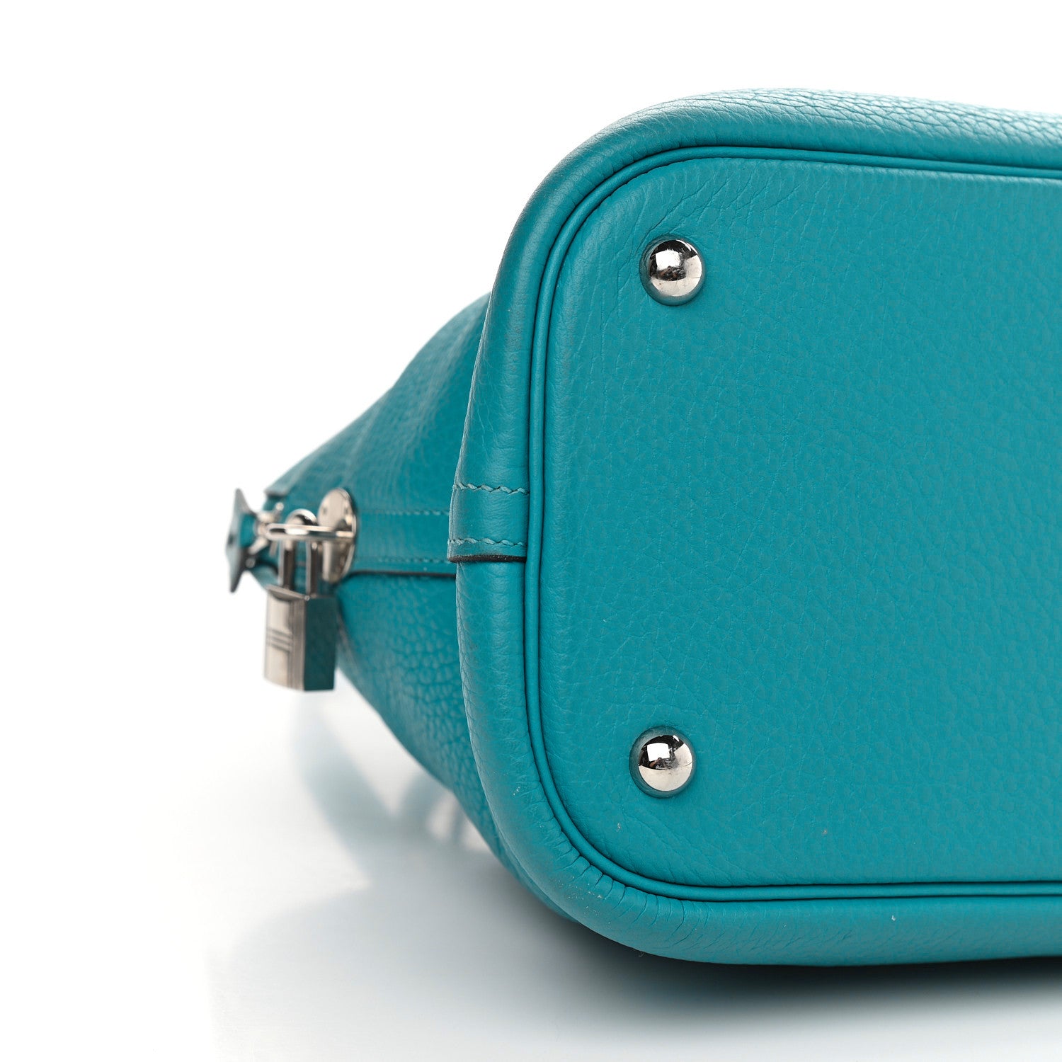 Hermes Taurillon Clemence Bolide 35 Turquoise 9 of 11