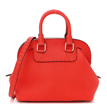 Fendi Cuoio Romano Selleria Mini Adele 1328 Bag Papavero 1 of 10