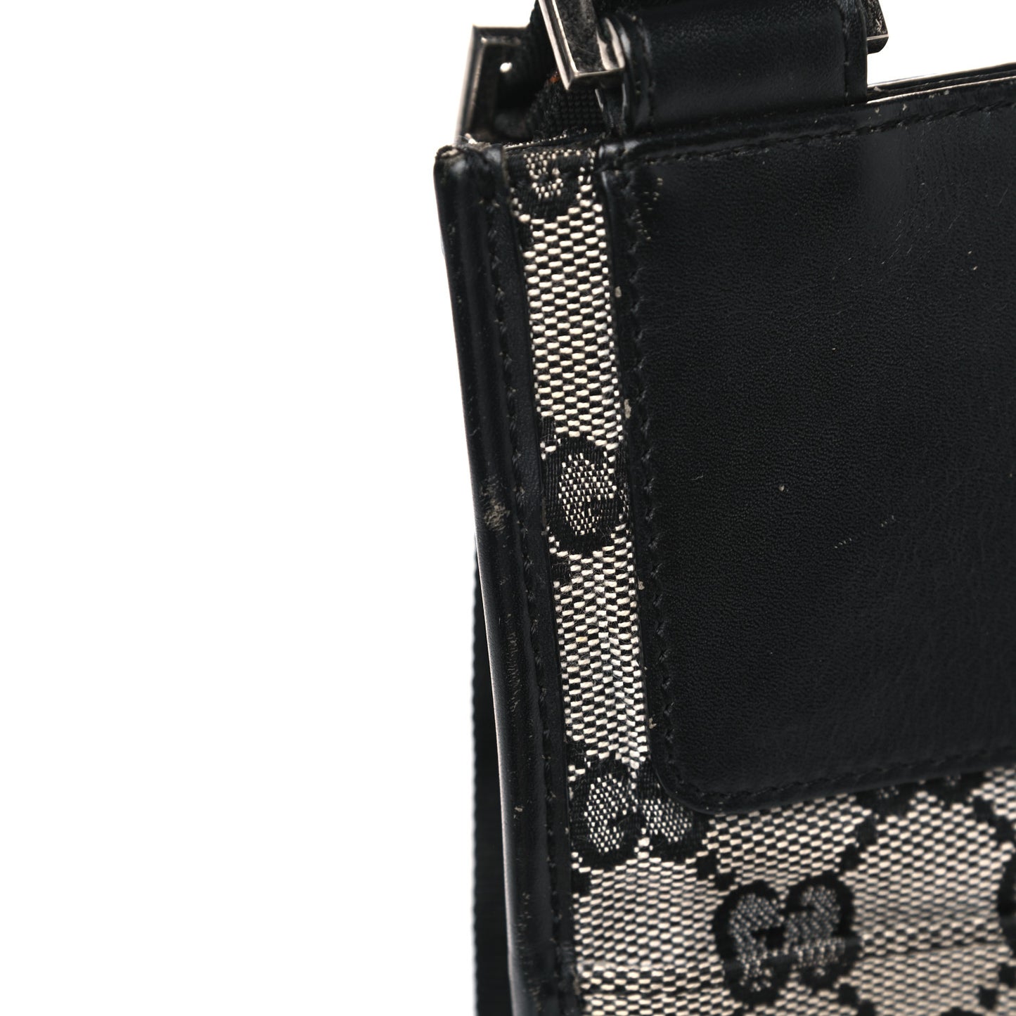GG Monogram Messenger Crossbody Bag Black