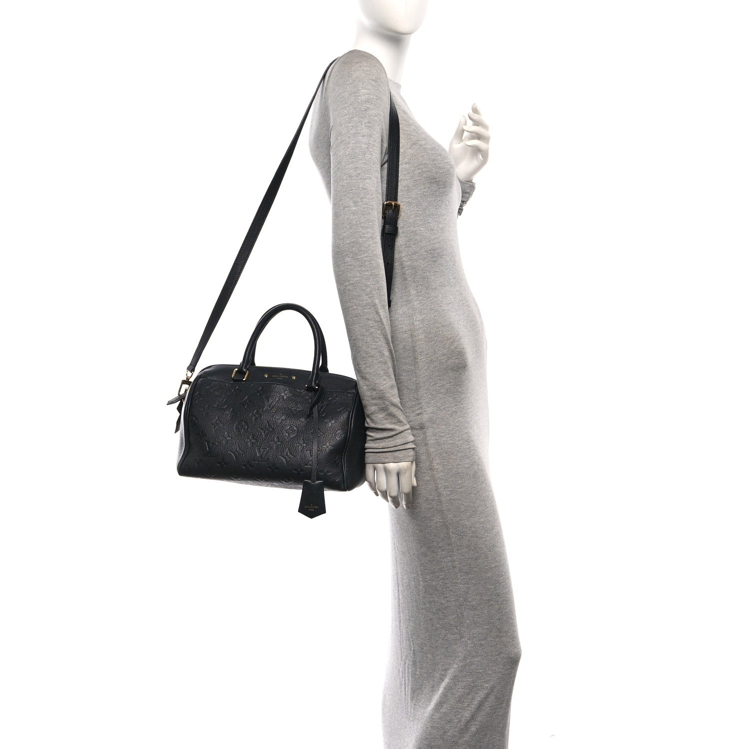 Louis Vuitton Empreinte Speedy Bandouliere 25 NM Black 2 of 13