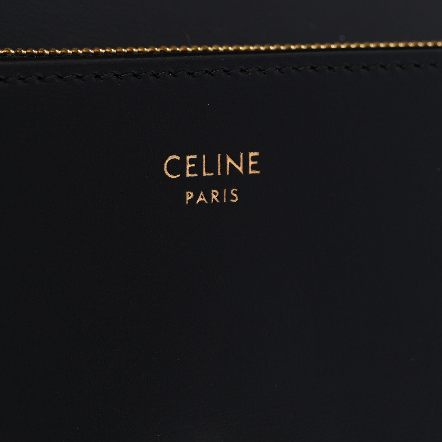Celine Shiny Calfskin Long Triomphe Wallet Black 6 of 11