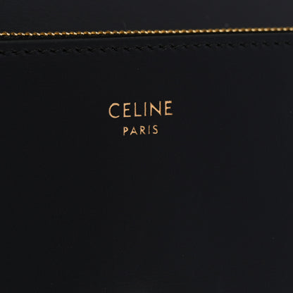 Celine Shiny Calfskin Long Triomphe Wallet Black 6 of 11
