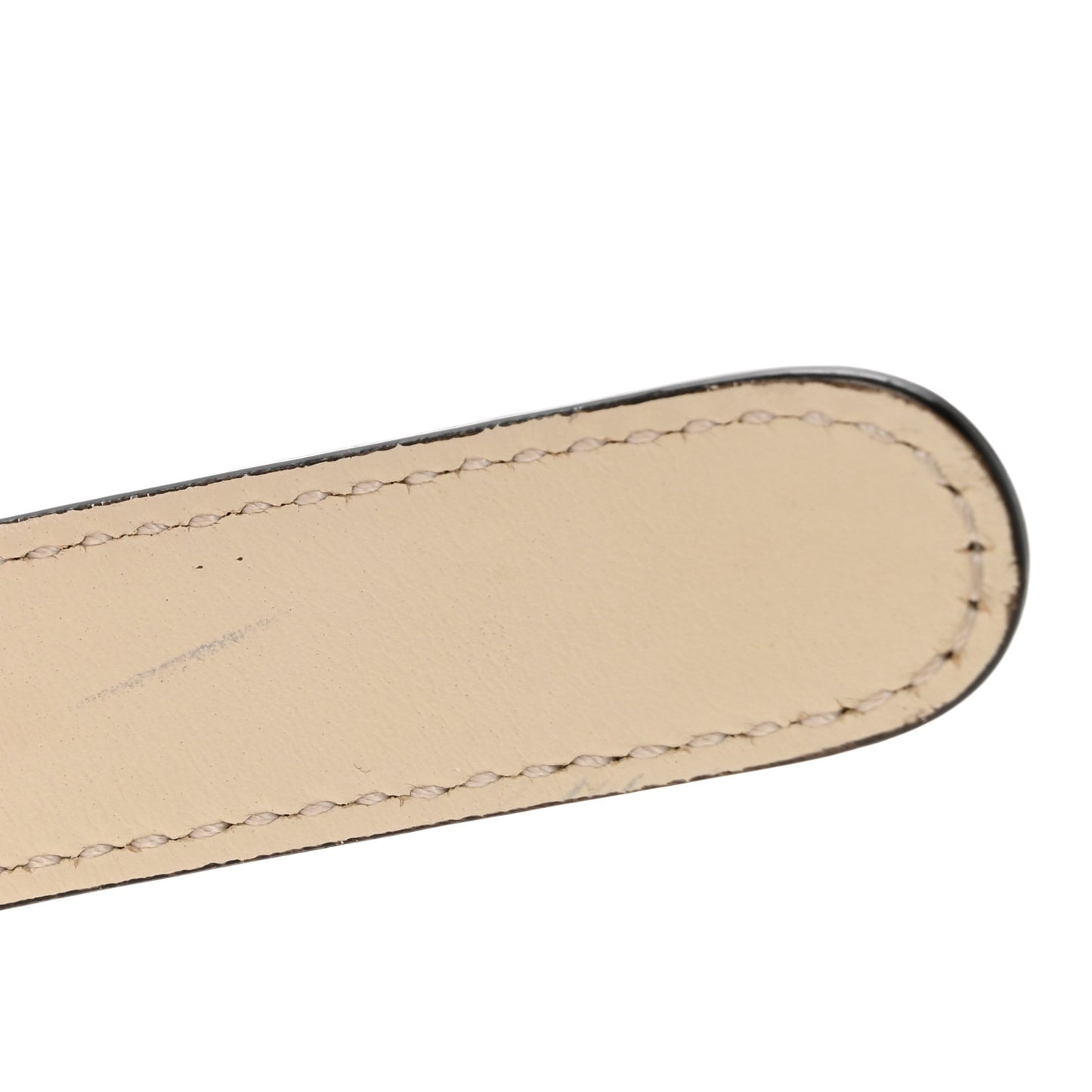 Calfskin Double G 20mm Belt 75 30 Mystic White