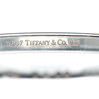 Tiffany Sterling Silver Narrow 1837 Bangle Bracelet 3 of 4