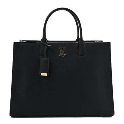 Burberry Grained Calfskin Medium Frances Tote Black 1 of 9