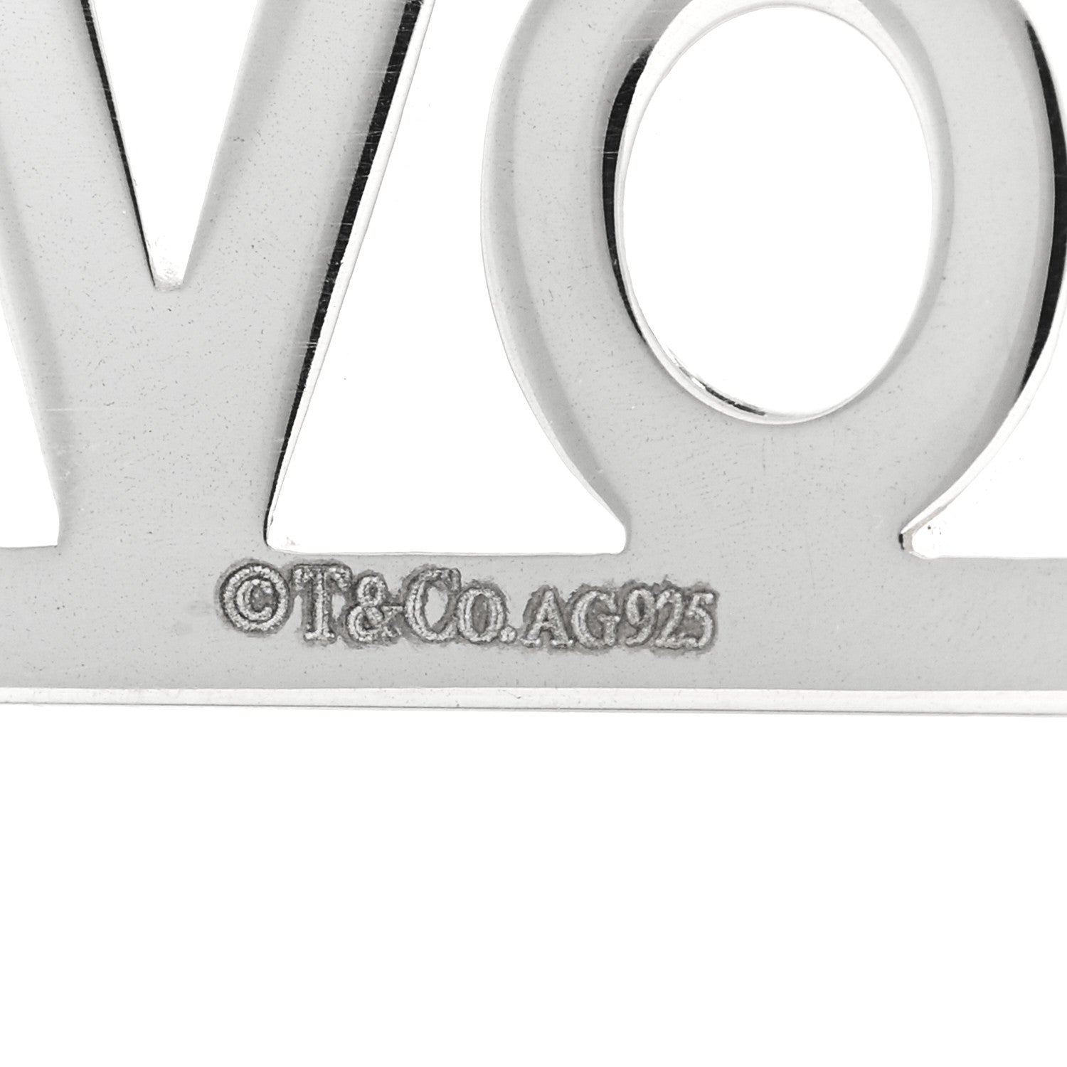 Tiffany Sterling Silver LOVE Charm 4 of 5