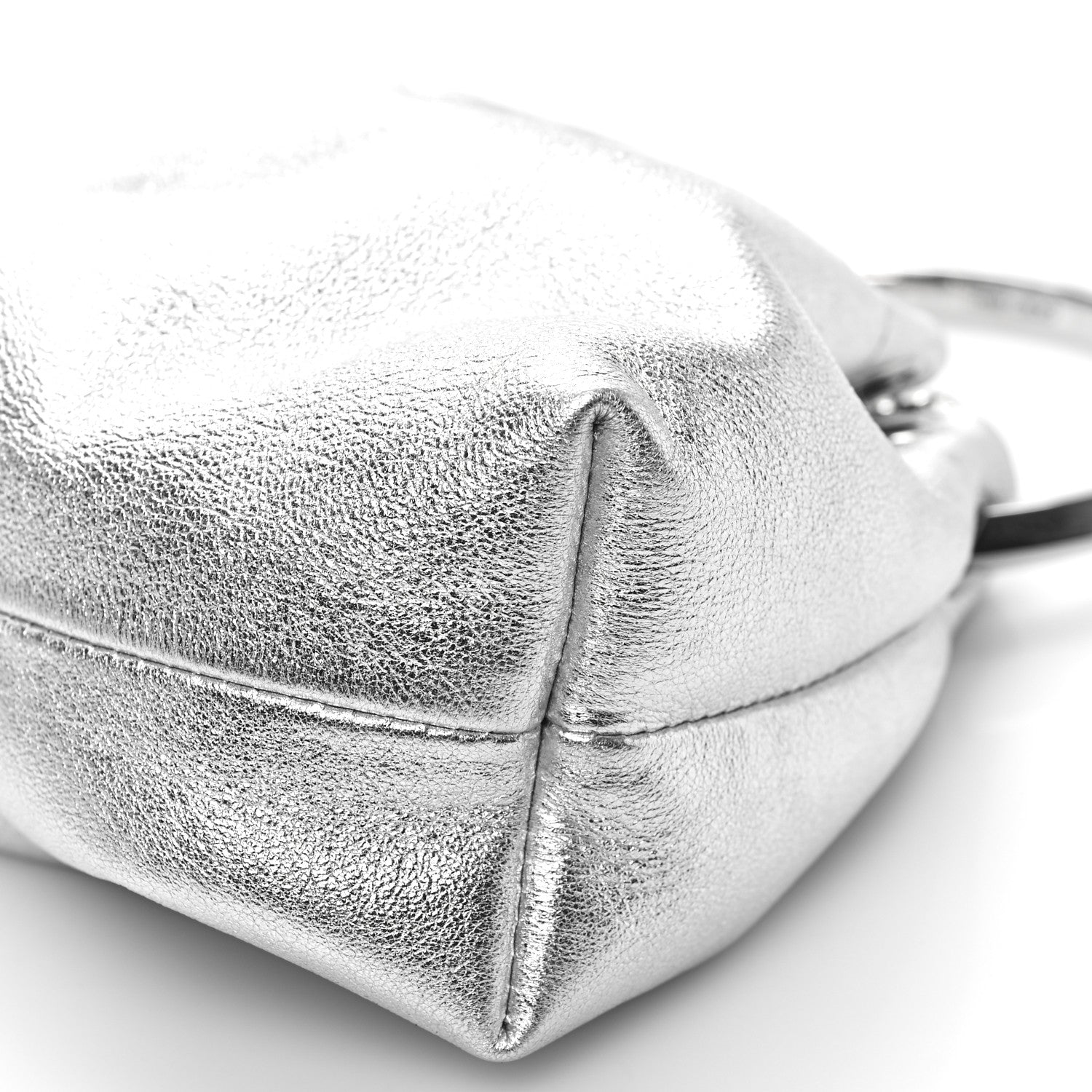 Jimmy Choo Metallic Nappa Micro Bon Bon Bag Silver 9 of 9