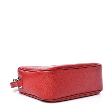 Gucci Pebbled Calfskin Small Soho Disco Bag Tabasco Red 4 of 11