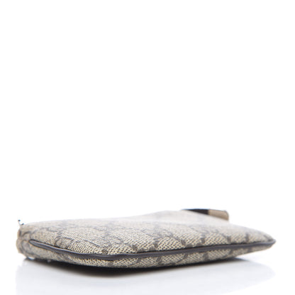 Gucci GG Supreme Monogram Selleria Key Case Beige Ebony Cocoa 4 of 7