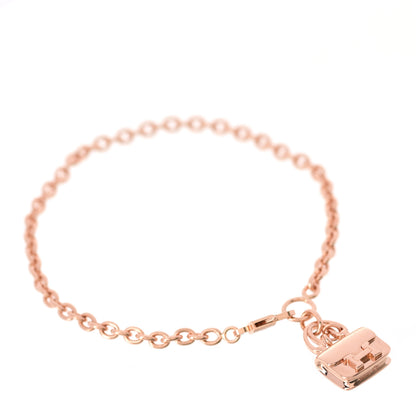Hermes 18K Rose Gold Diamond Constance Amulette Bracelet ST 1 of 6