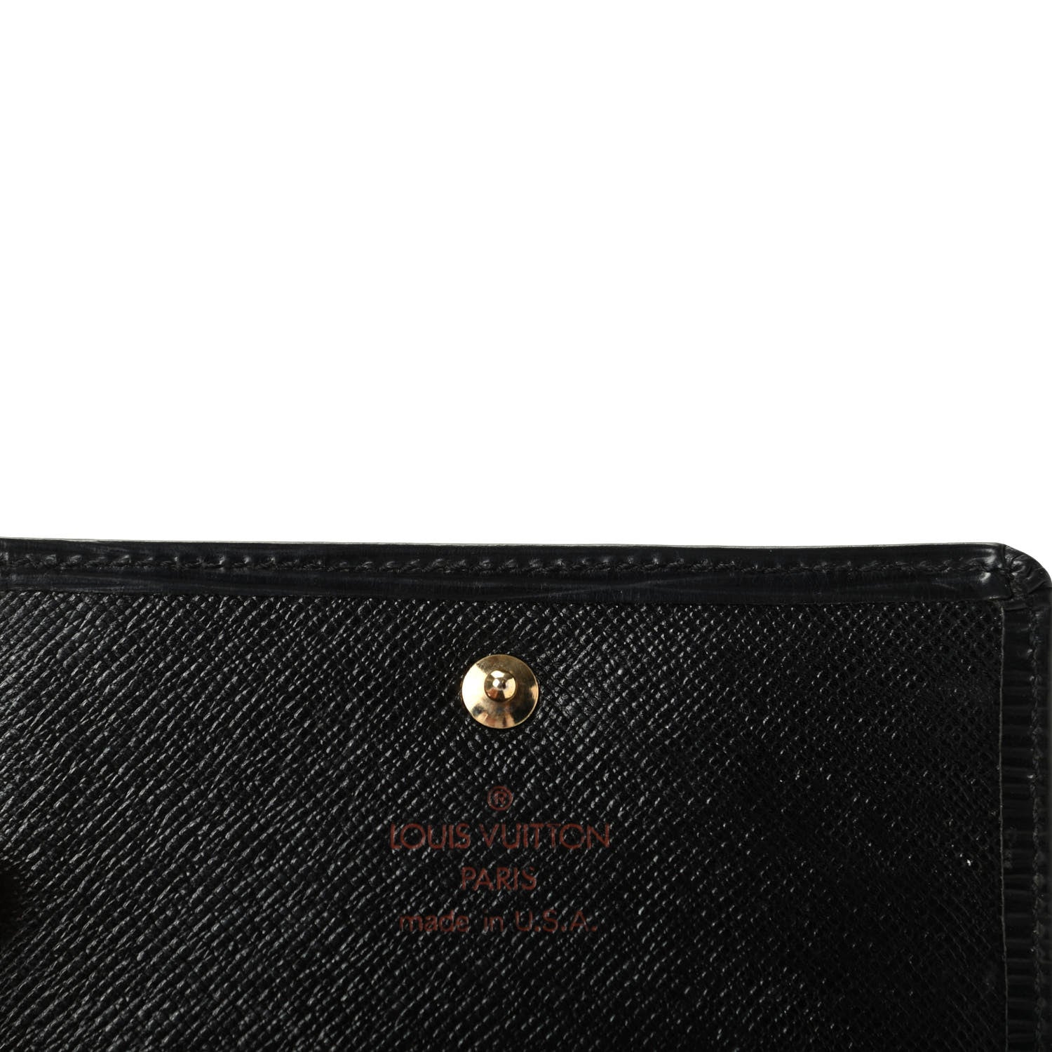 Louis Vuitton Epi Elise Wallet Black 6 of 8
