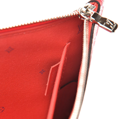Louis Vuitton Monogram Escale Neverfull MM GM Pochette Red 7 of 8