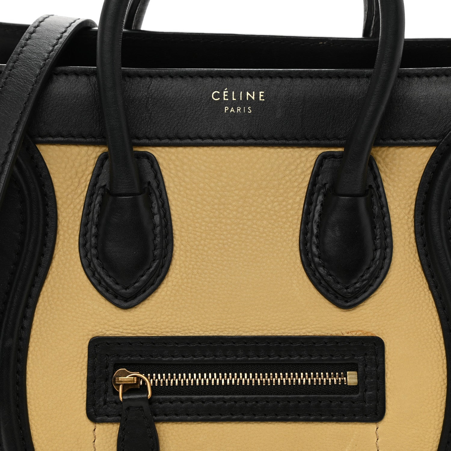 Celine Smooth Drummed Calfskin Nano Tri-Color Luggage Vanilla 8 of 8