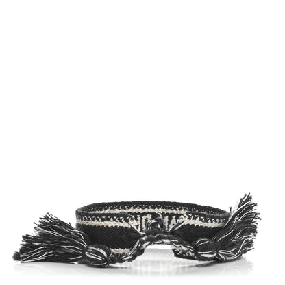 Christian Dior Woven Cotton J'Adior Friendship Bracelet Black 3 of 4