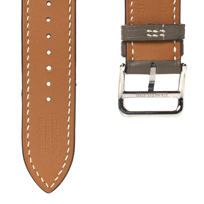 Hermes Swift 38mm Single Tour Watch Strap  Etoupe 5 of 7