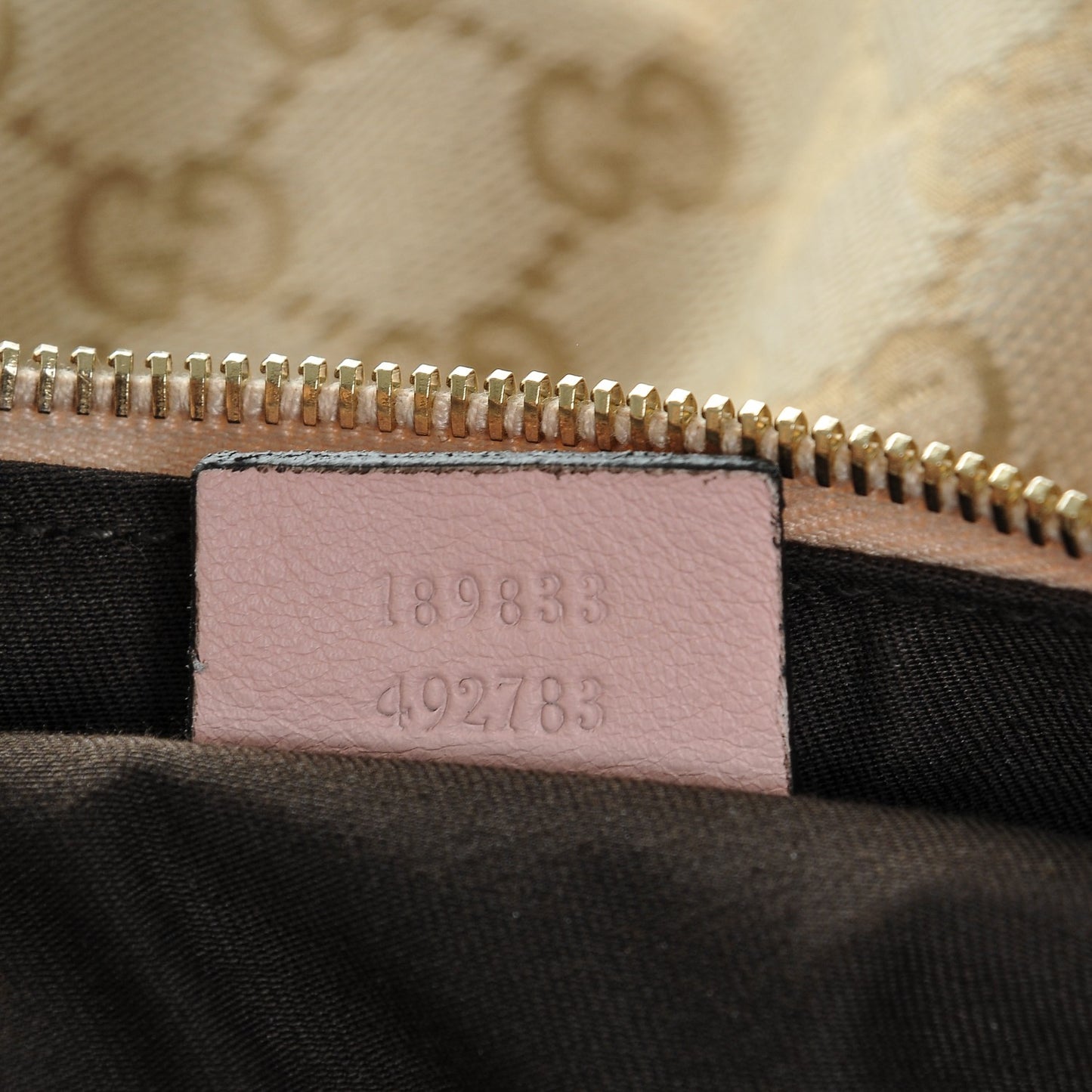 Monogram Large D Gold Hobo Pink