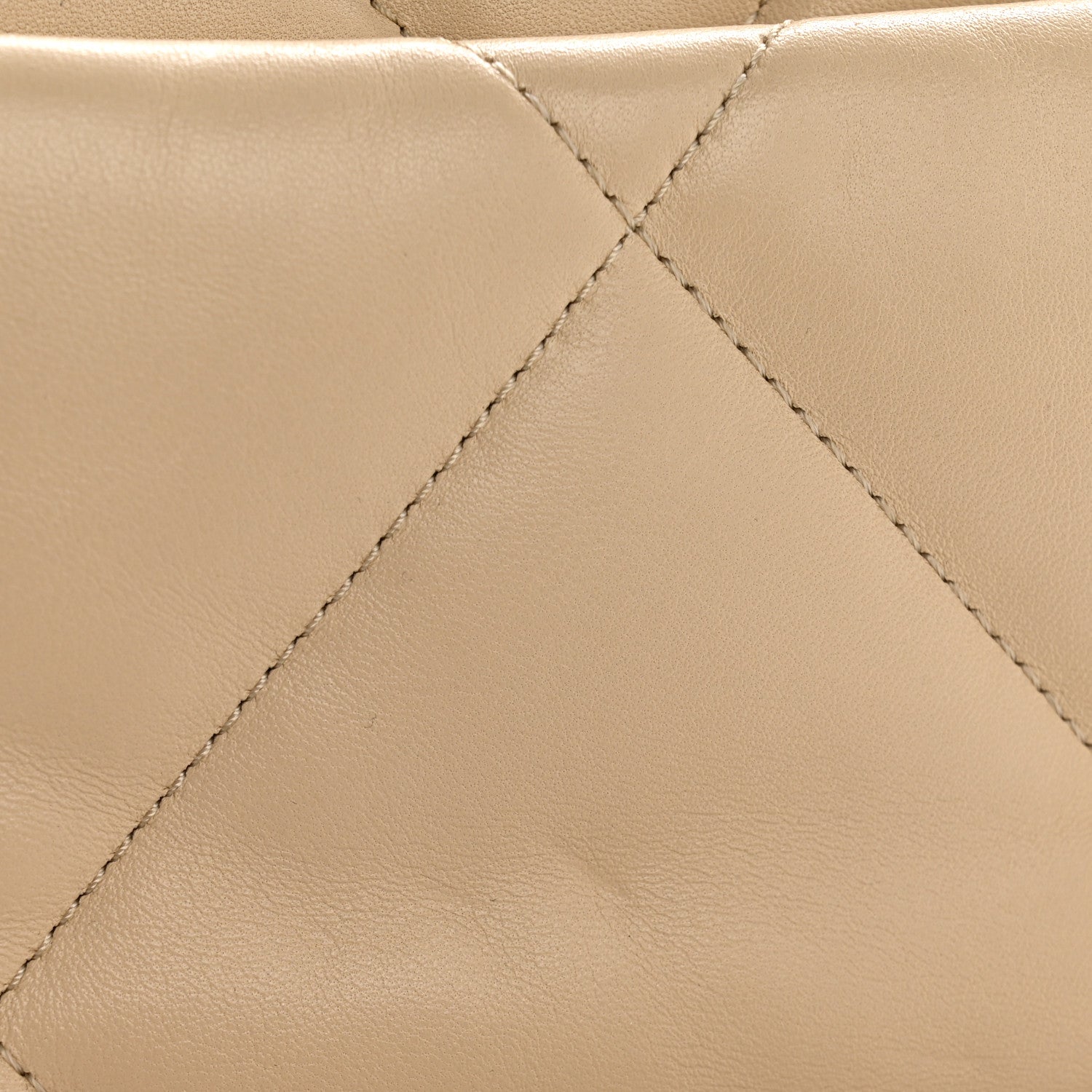 Chanel Lambskin Quilted Medium Chanel 19 Flap Beige 13 of 14