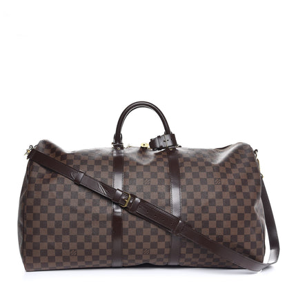 Louis Vuitton Damier Ebene Keepall Bandouliere 55 1 of 9
