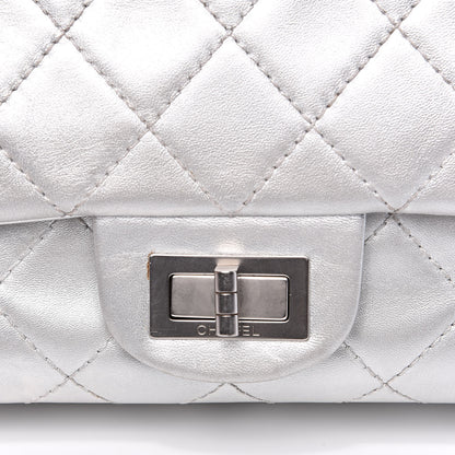 Chanel Metallic Lambskin Quilted 2.55 Reissue 227 Flap Silver 14 of 17