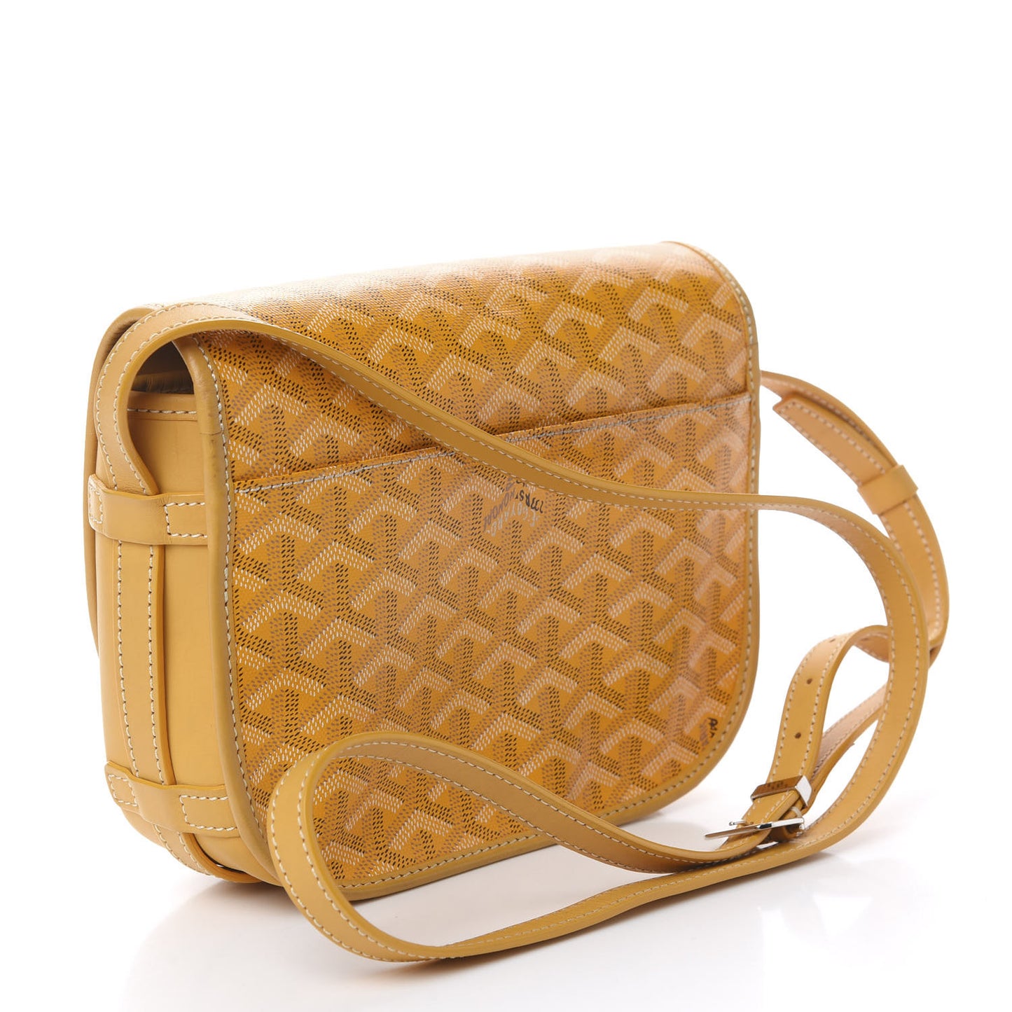 Goyardine Belvedere PM Messenger Bag Yellow