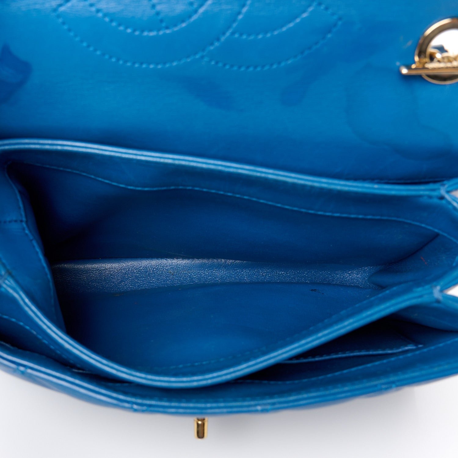 Chanel Lambskin Quilted Small Trendy CC Flap Dual Handle Bag Blue 5 of 12