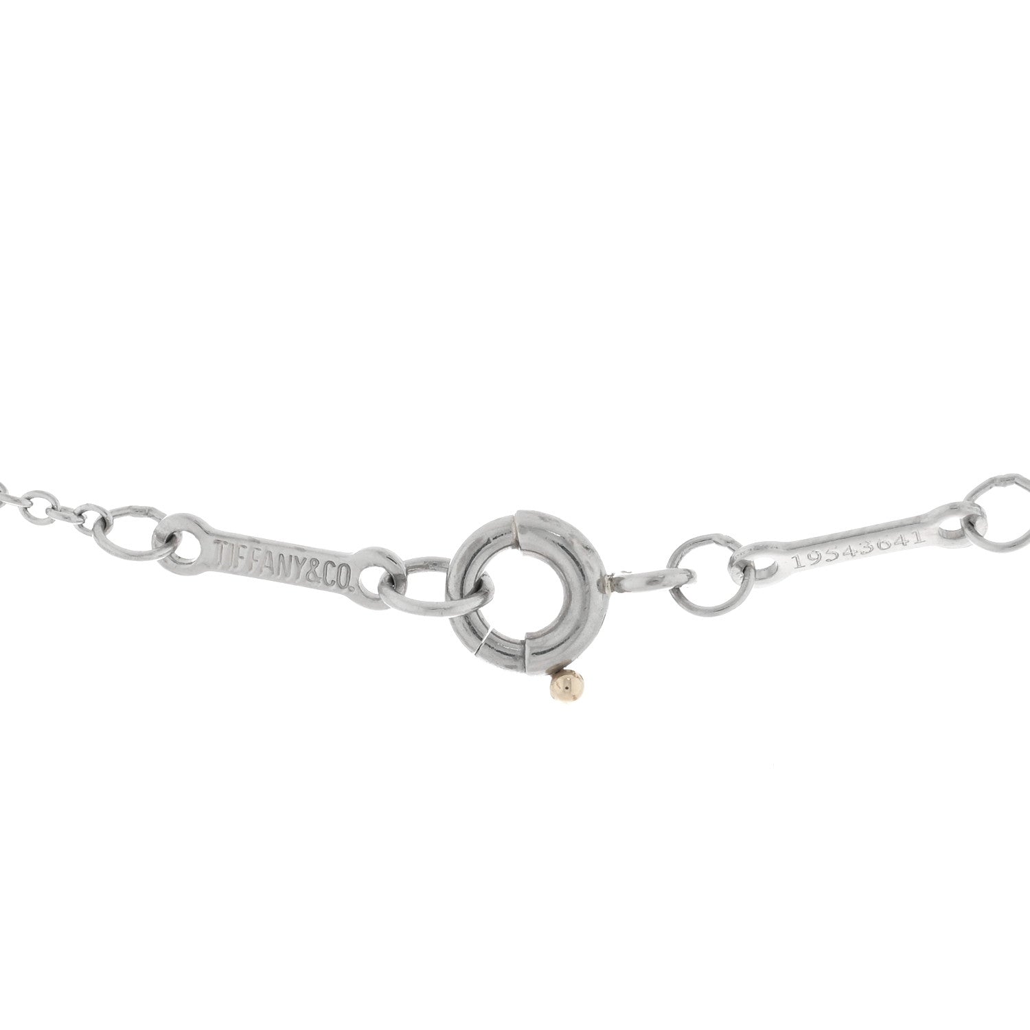 Tiffany Platinum Diamond .24ct Elsa Peretti Diamonds By The Yard Pendant Necklace 4 of 4