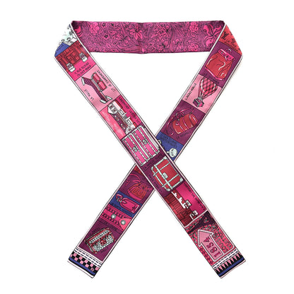Louis Vuitton Silk Jeu De Louis BB Bandeau Magenta 1 of 3