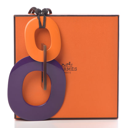 Hermes Lacquered Wood Buffalo Horn Kara Necklace 6 of 6