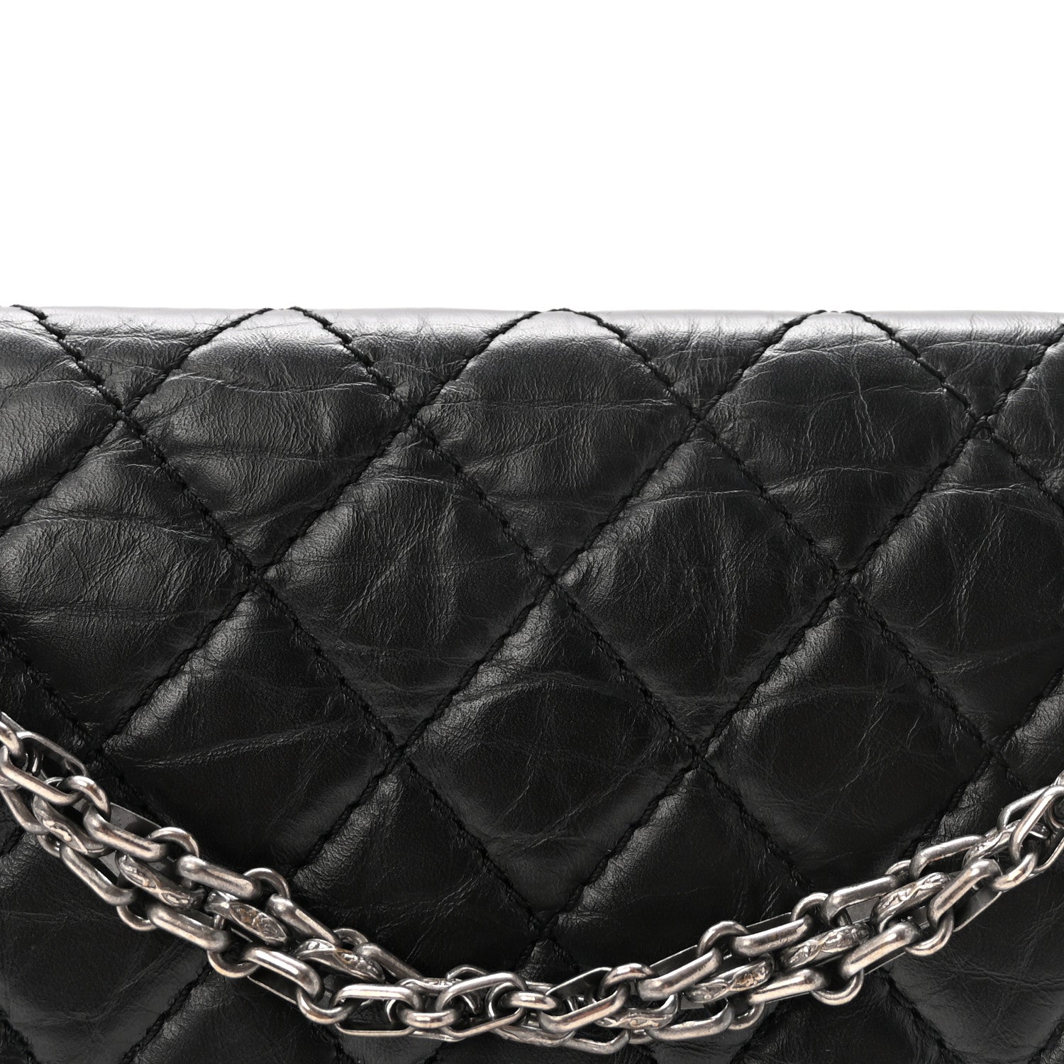 Chanel Aged Calfskin Quilted 2.55 Reissue 225 Flap Black 8 of 10