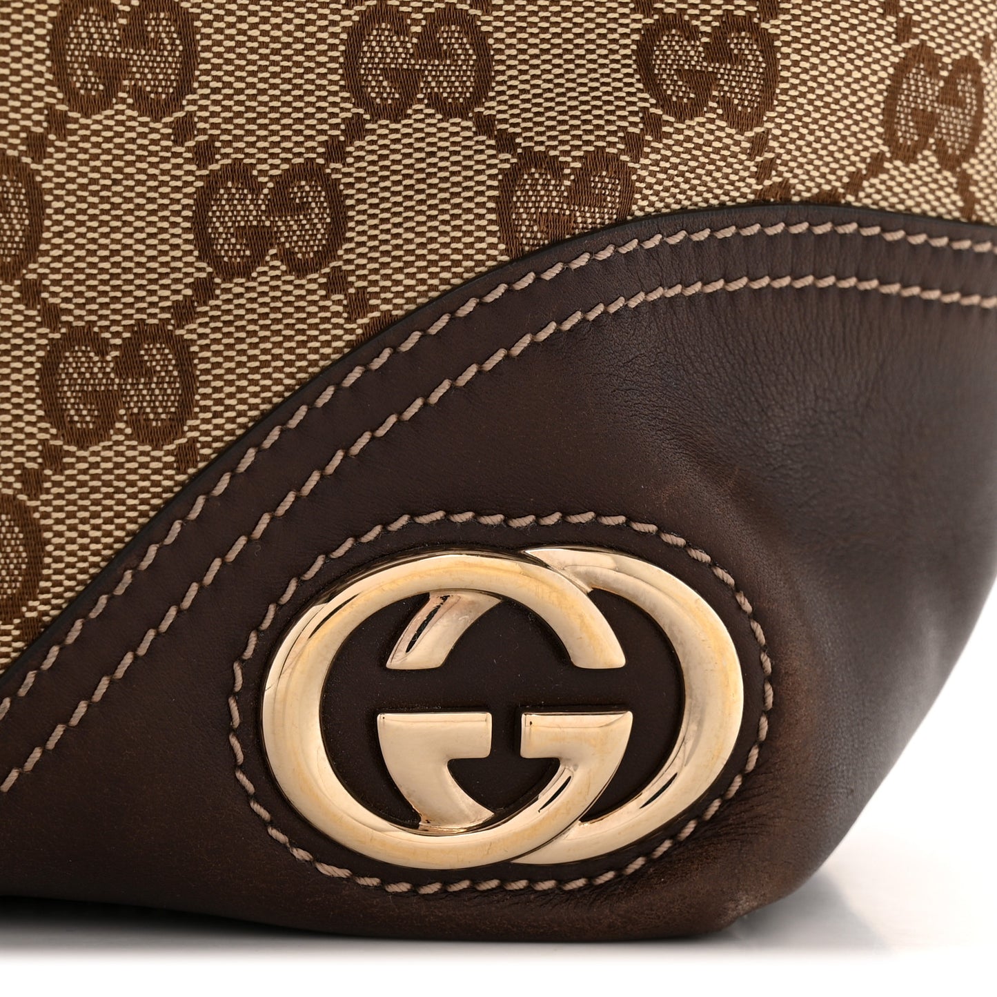 Monogram Medium New Britt Tote Brown