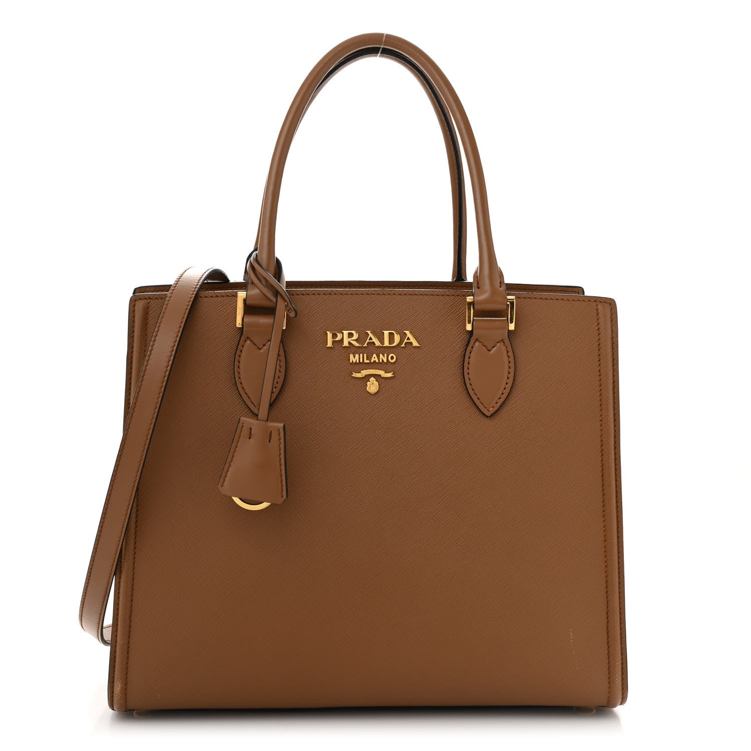 Prada Saffiano Soft Calfskin Large Tote Cannella 1 of 13