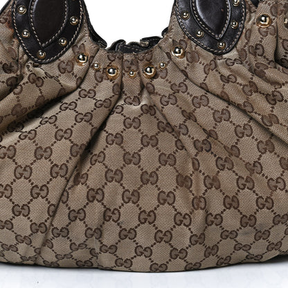 Gucci Monogram Studded Medium Pelham Shoulder Bag Dark Brown 8 of 18