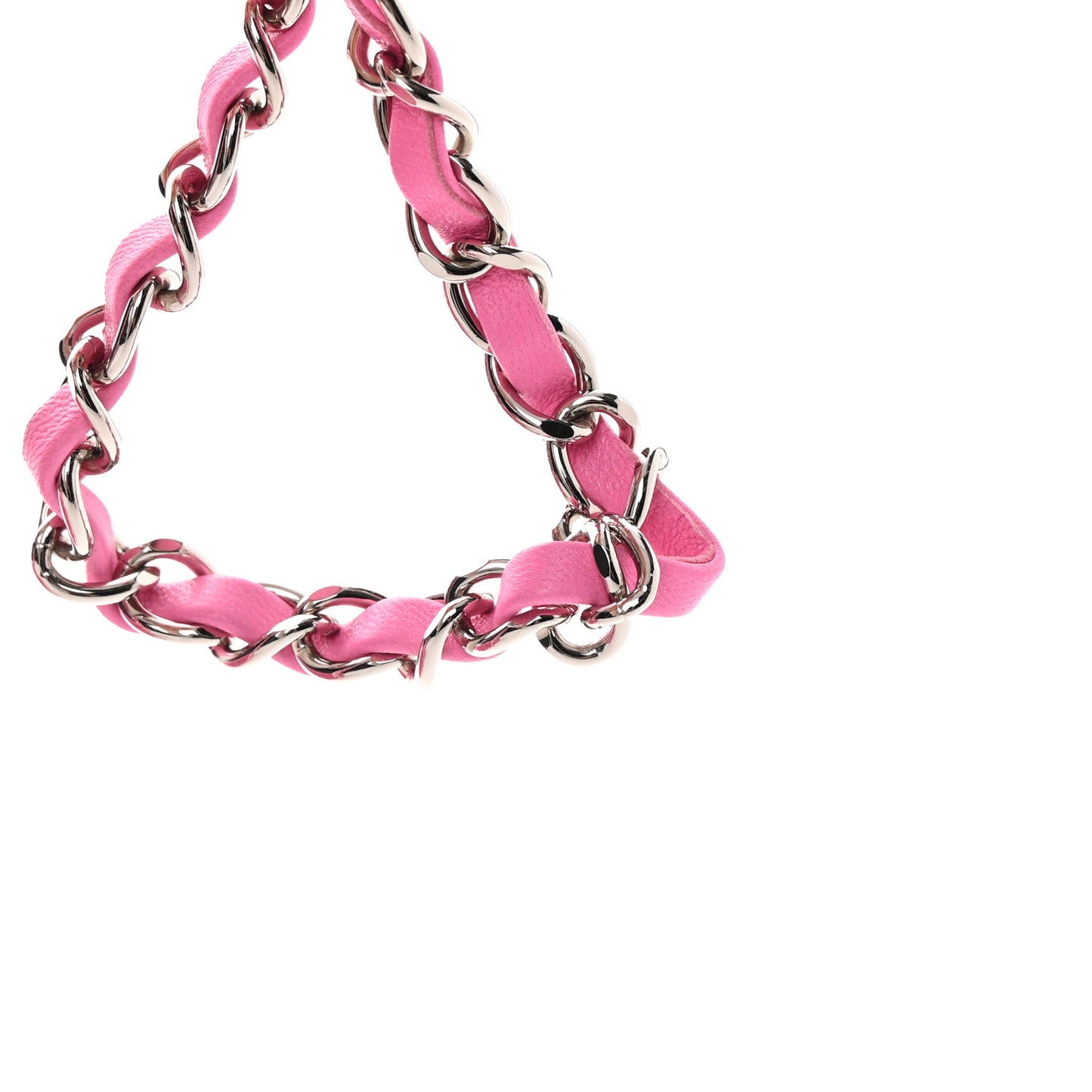 Lambskin Quilted Mini Rectangular Flap Neon Pink