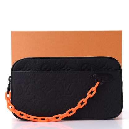 Louis Vuitton Taurillon Monogram Uniformes Solar Ray Soft Pochette Volga Belt Bag Black 9 of 9
