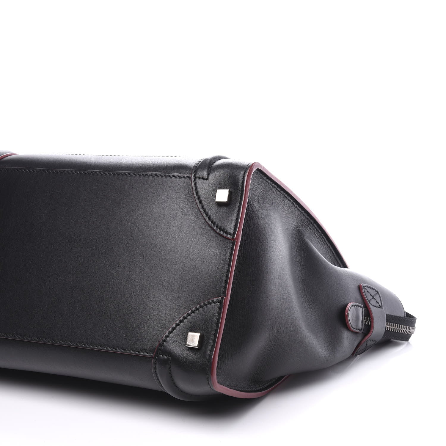 Celine Smooth Calfskin Mini Luggage Black Pink 6 of 9