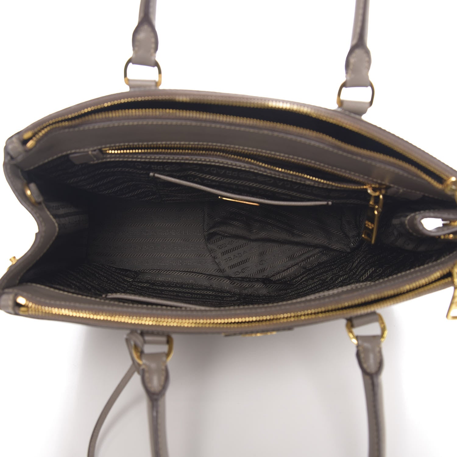 Prada Saffiano Medium Galleria Double Zip Tote Argilla 4 of 13