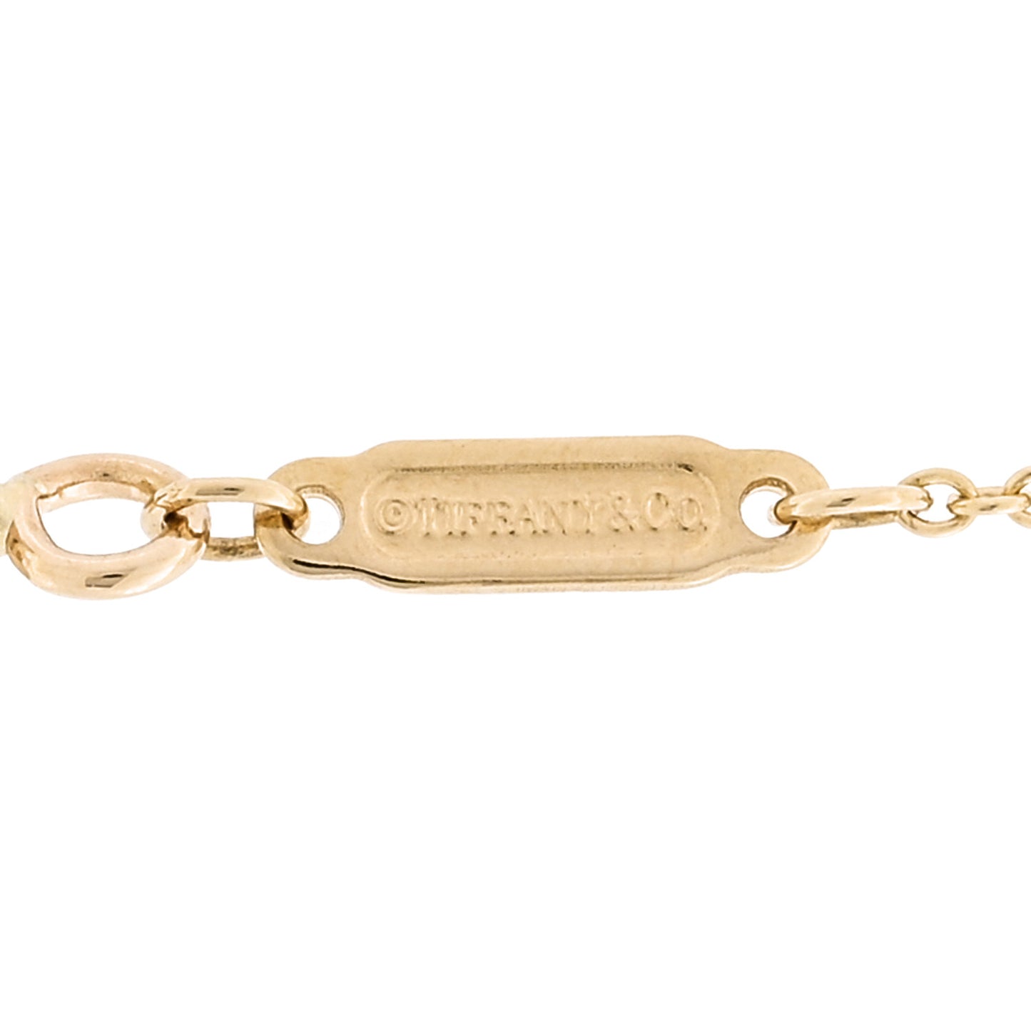18K Yellow Gold Infinity Pendant Necklace